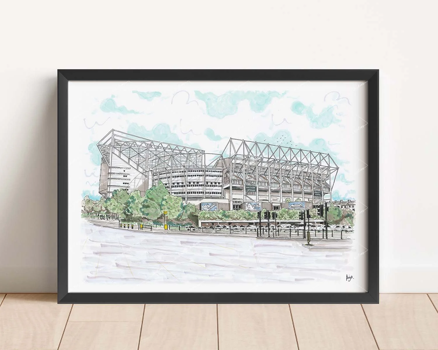 アンティーク版画 リトグラフNEW PALACE ST JAMES PARK A View of St. James Park